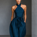 Riviera | Enterizo Azul Marino con Escote al Cuello