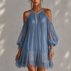 Riviera | Vestido Corto Elegante con Detalles de Encaje