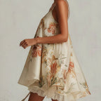 Riviera | Vestido Corto Floral Elegante con Encaje