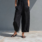 Riviera | Enterizo Negro Elegante con Botones y Corte Fluido